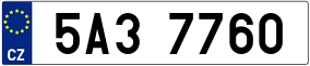 Trailer License Plate